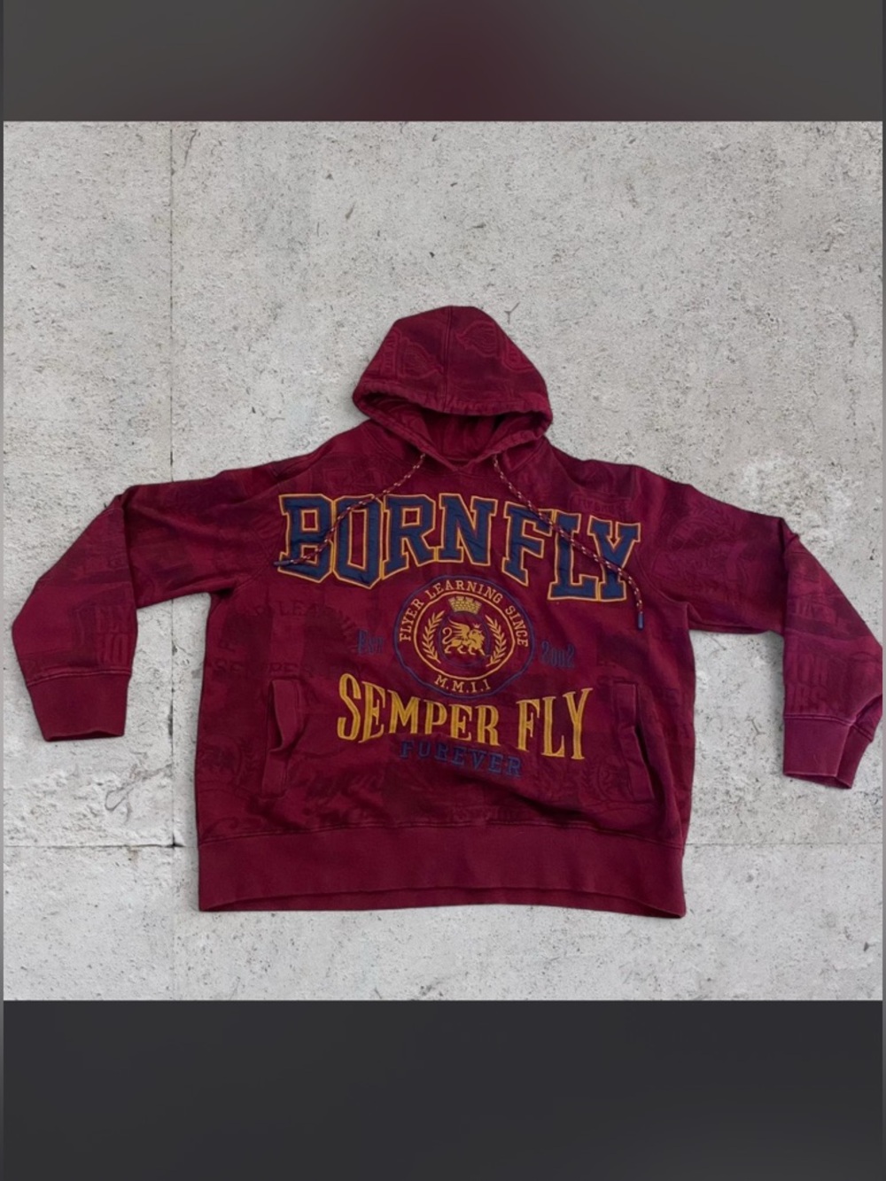 BornFly Streetwear Cropped Hoodie